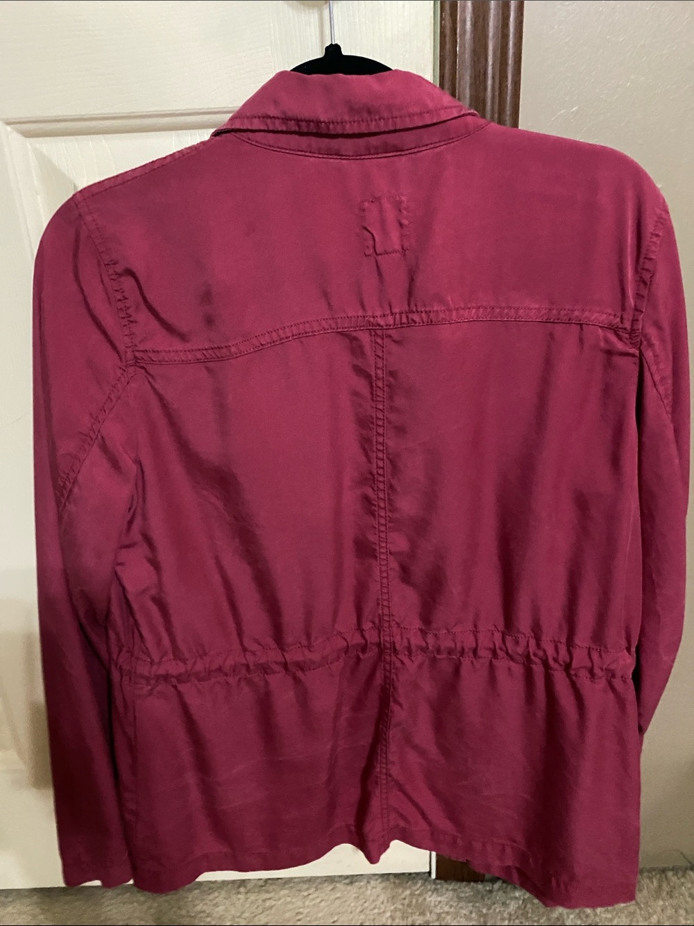 GAP Women's Deep Raspberry Utility Jacket - Picture 5 of 6